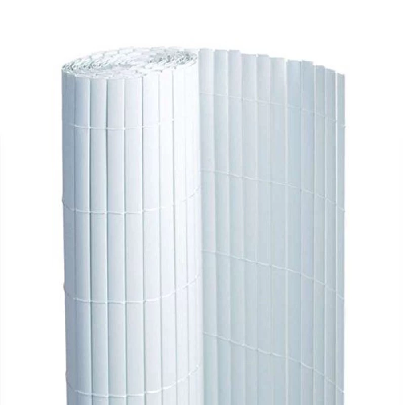 Canisse PVC Blanc double face - 1,50 x 5m