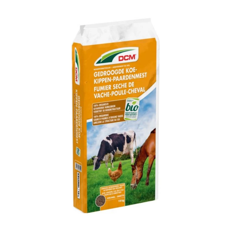 Fumier de Vache-Poule-Cheval - 10 kg