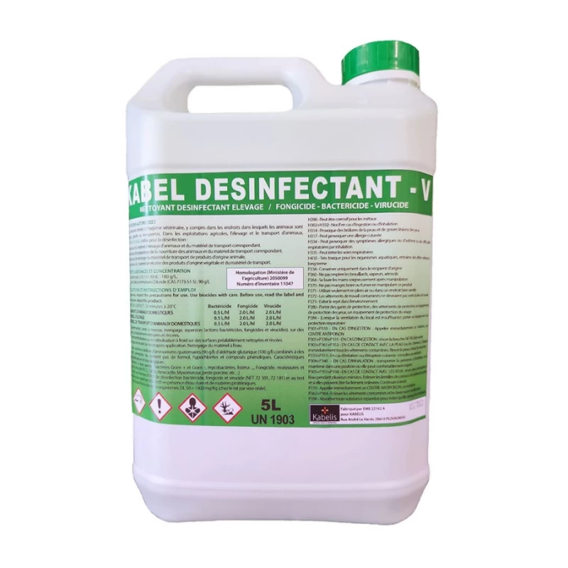 Nettoyant désinfectant d'élevage - 5 litres