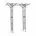 Pergola double droite en acier H232 x 114 x 66 cm