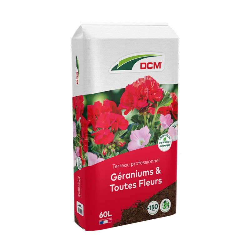 Terreau pour géraniums et toutes fleurs - 30L