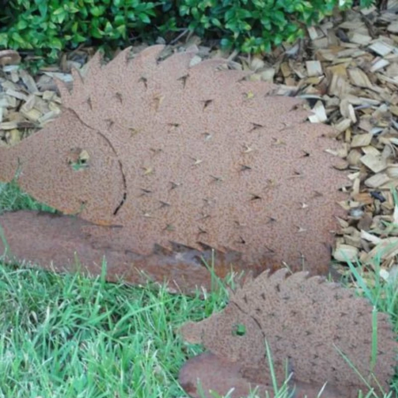 Figurine en acier corten - Hérisson