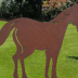 Figurine en acier corten - Cheval