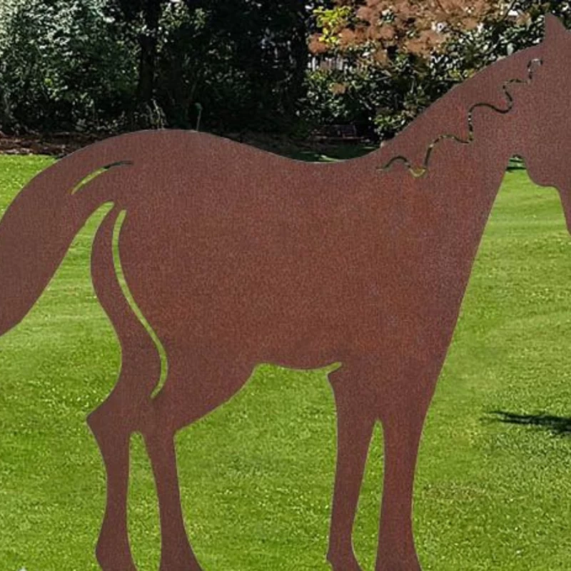 Figurine en acier corten - Cheval