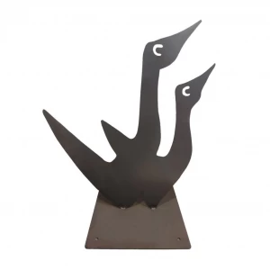 Figurine en acier corten - Oies