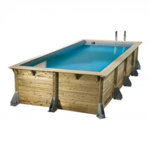 Piscine bois rectangulaire AZURA - 3,50 x 5,05 x H1,26m