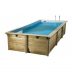 Piscine bois rectangulaire SUNWATER - 3,00 x 5,55m H1,40m