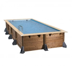 Piscine bois rectangulaire LINEA - 5m x 11m x H1,40m