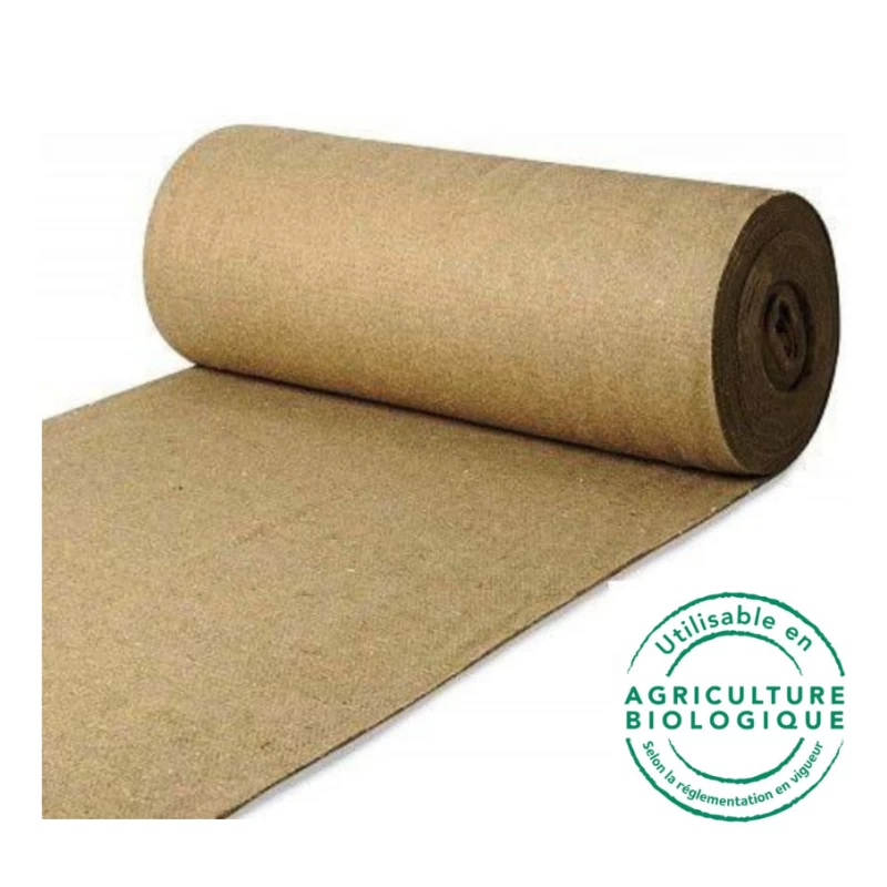 Toile de paillage Techmat Bio - 1000gr/m² - 25m