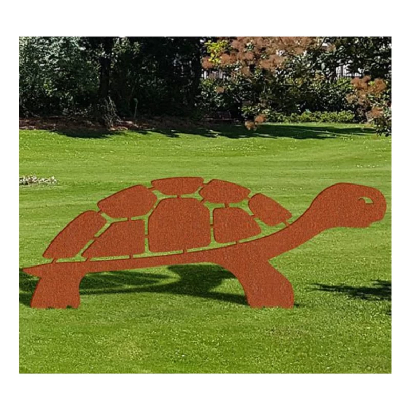 Figurine en acier corten - Tortue