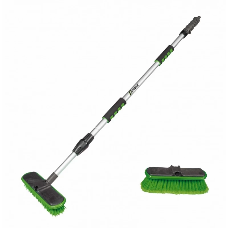 Balai brosse à eau télescopique avec deux brosses