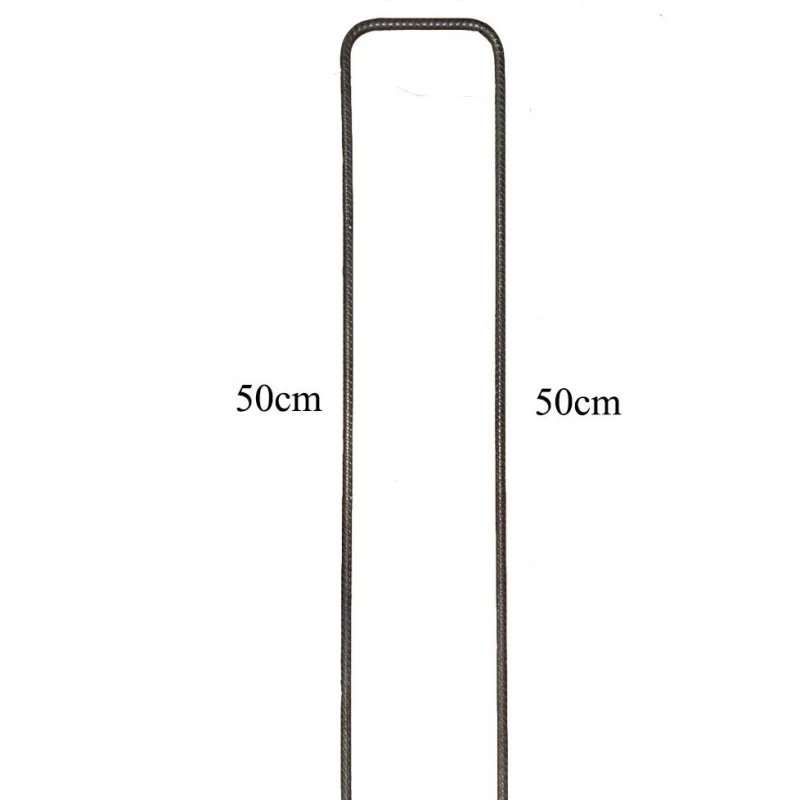 Agrafe en acier pour fixation profonde - Ø6mm - 50 x 10 x 50cm