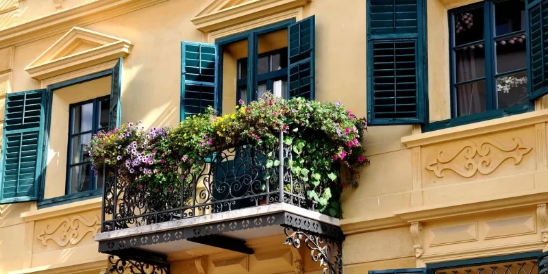 Le balcon en automne