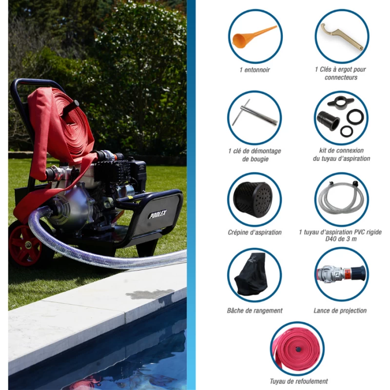 Motopompe de protection incendie - Pool Sam