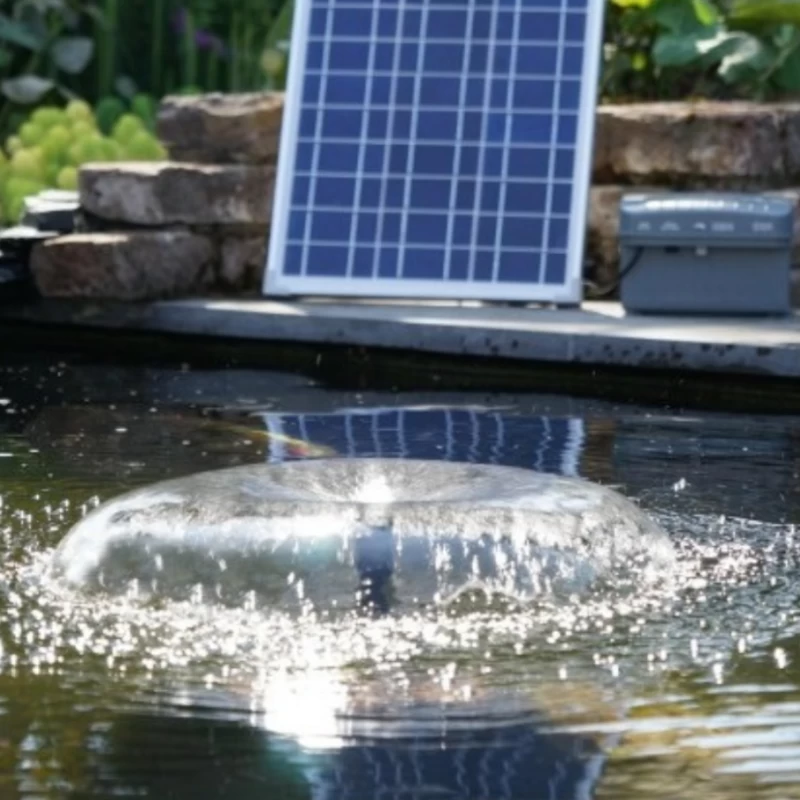 Pompe solaire pour fontaine avec accumulateur - SolarMax