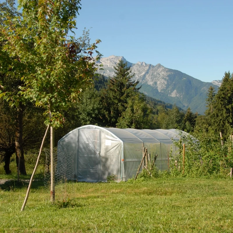 Serre 4 saisons pieds droits - Largeur 3m - 13 à 36m²