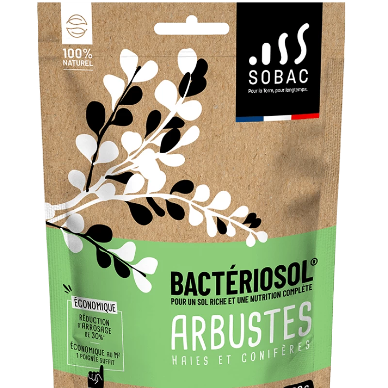 Eco-fertilisant Bactériosol pour arbustes, haies et conifères - 500g