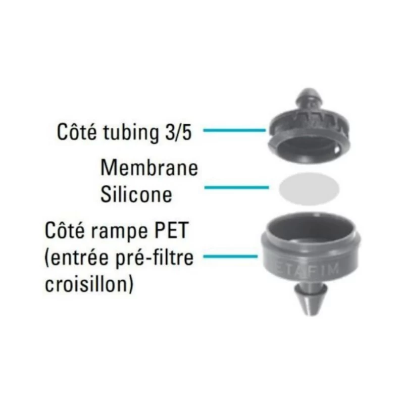 Goutteurs PC Junior autorégulants - Netafim