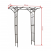 Pergola double droite en acier H232 x 114 x 66 cm