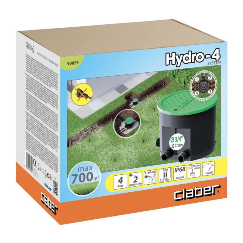 Regard compact Hydro 4  avec programmateur - Claber