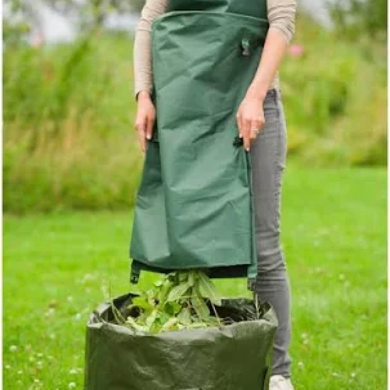 Tablier de jardinier avec poche rabattable