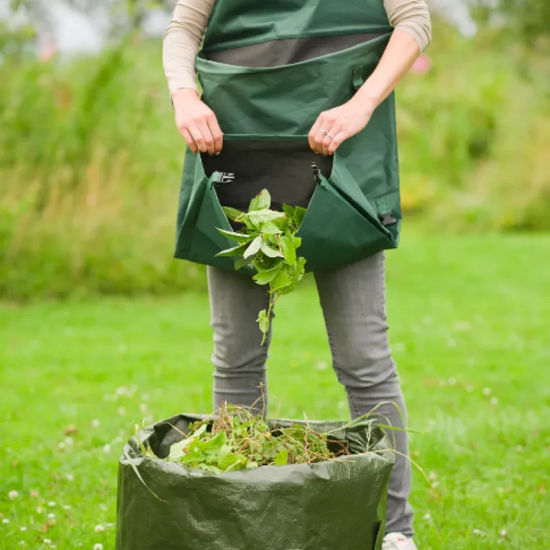 Tablier de jardinier avec poche rabattable