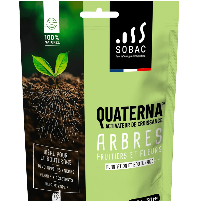 Activateur racinaire Quaterna pour fruitiers, arbres et fleurs - 200g