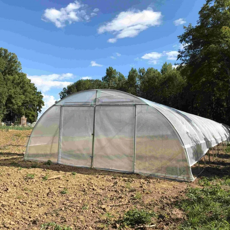 Serre tunnel Normandie avec aération - largeur 6.50m - 87 à 234m²