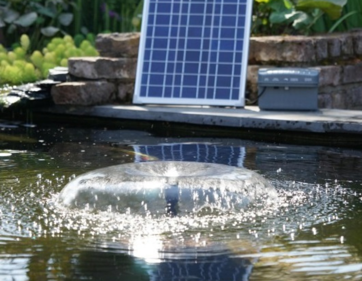 Pompe Fontaine Solaire Jet d'eau fil du soleil - pompes solaires