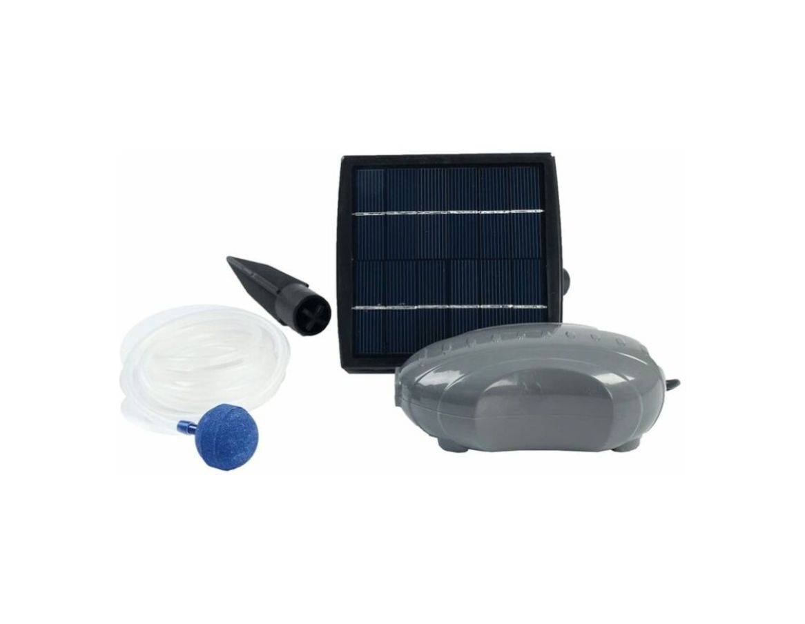 Pompe de bassin solaire efficace avec éclairage et batterie pour